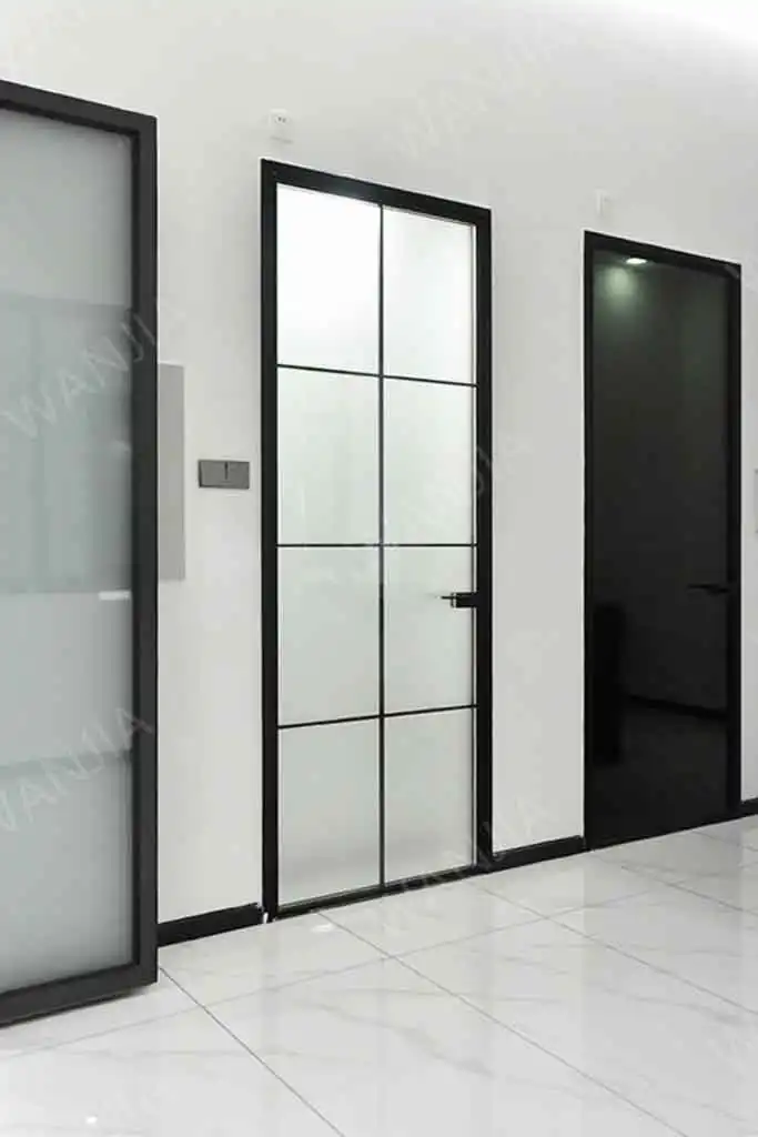 WANJIA-window-door-60-18-detail-page-ultra-narrow-frame-aluminum-casement-door-product-physical-map-1 WANJIA window door 60 18 ultra narrow frame aluminum casement door 1