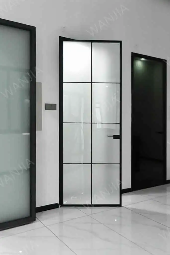 WANJIA-window-door-60-18-detail-page-ultra-narrow-frame-aluminum-casement-door-product-physical-map-2 WANJIA window door 60 18 ultra narrow frame aluminum casement door 2