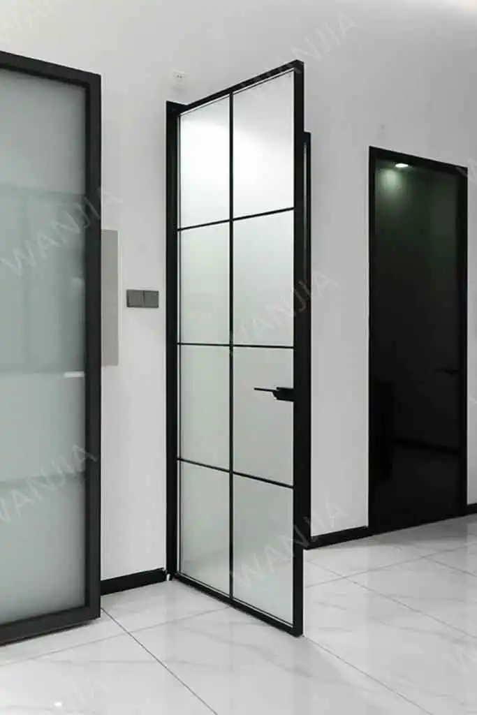 WANJIA-window-door-60-18-detail-page-ultra-narrow-frame-aluminum-casement-door-product-physical-map-3 WANJIA window door 60 18 ultra narrow frame aluminum casement door 3