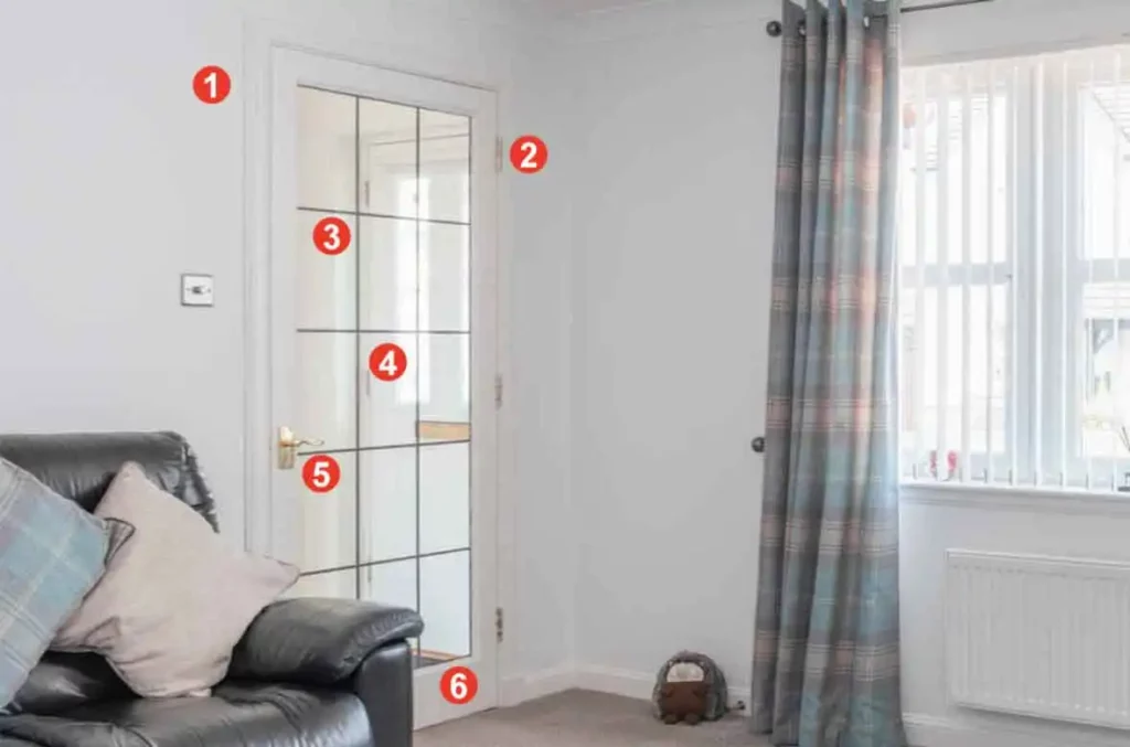 WANJIA window door 70 modern aluminum casement door with grilles product exhibit picture specs install details
