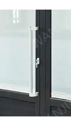 WANJIA window door 70 unequal aluminum double casement doors hook handle lock type