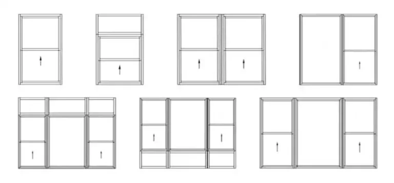 window door 83 aluminum newly single hung window combinations type style