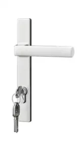 WANJIA window door K80 large entrance aluminum double casement doors hook handle lock type