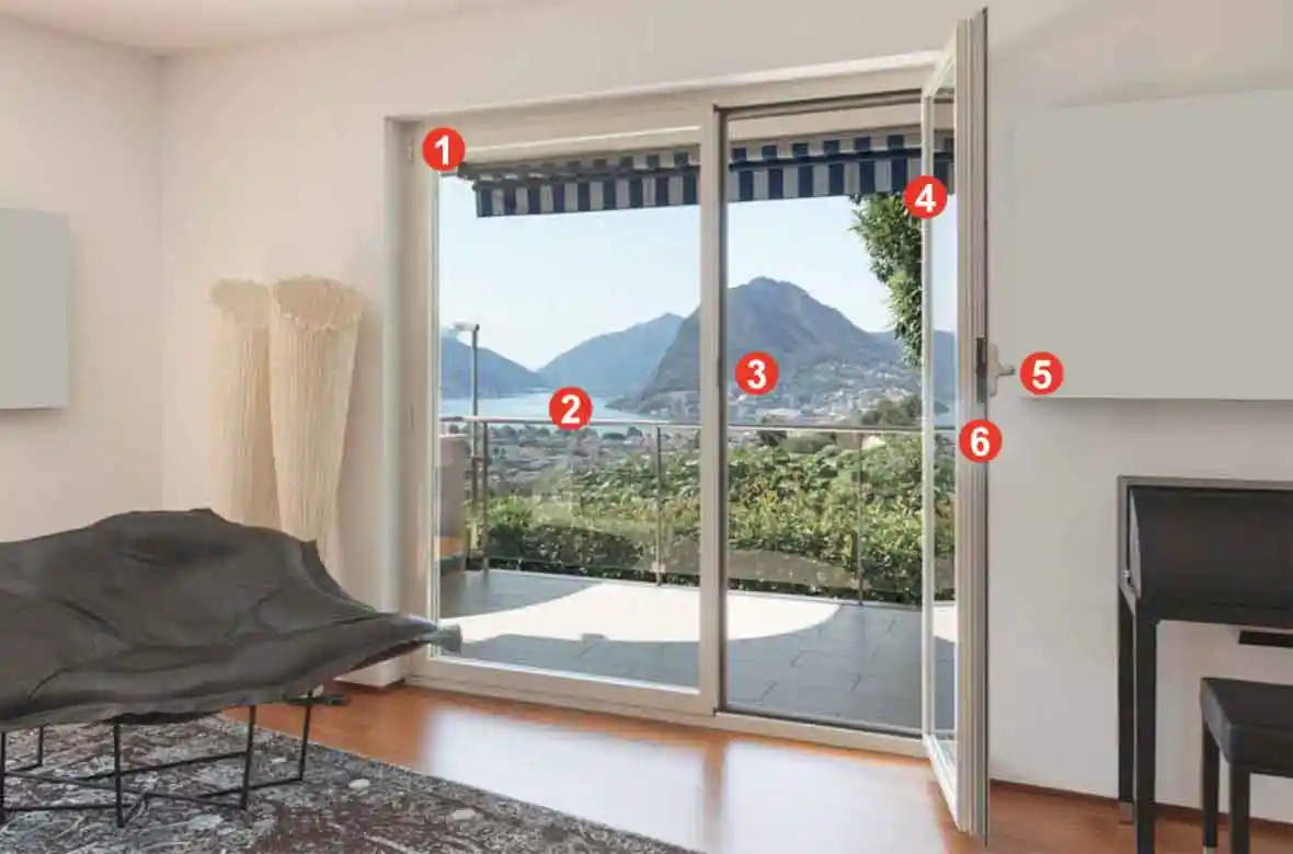 WANJIA window door K80 large entrance aluminum double casement doors product exhibit picture specs install details