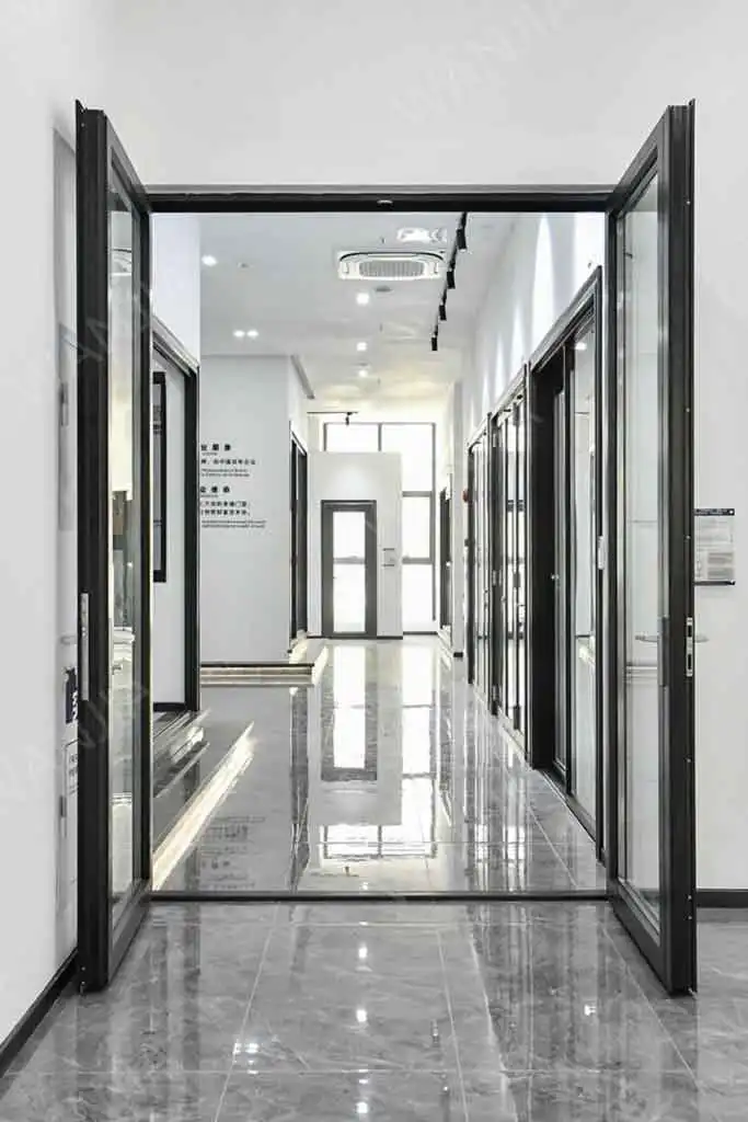 WANJIA-window-door-K80-detail-page-large-entrance-aluminum-double-casement-doors-product-physical-map-1 WANJIA window door K80 large entrance aluminum double casement doors 1