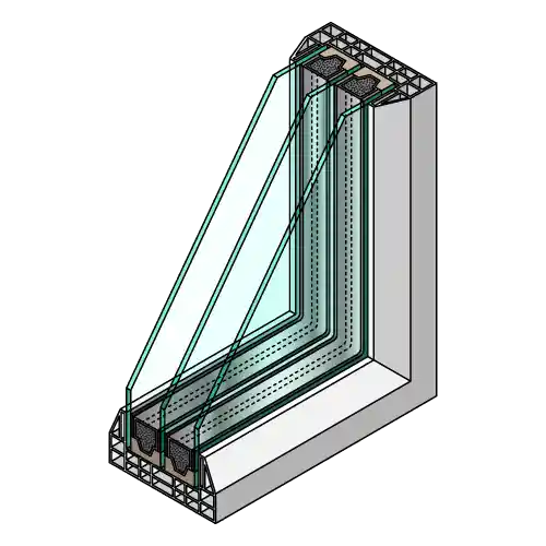 bifold door triple glazed glass