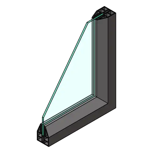 Aluminum profiles folding door