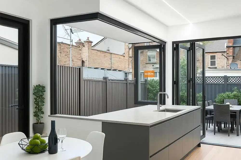 Folding windows suitable for residential homes