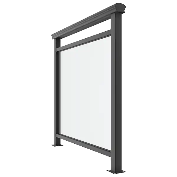WANJIA window door explore handrail railing aluminum glass 2
