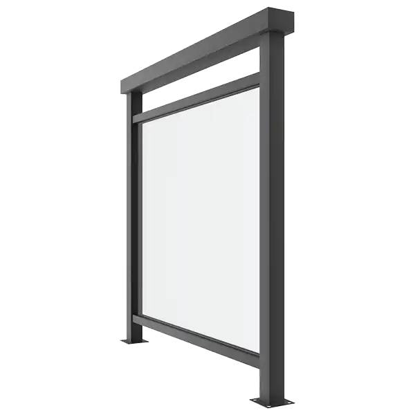 WANJIA window door explore handrail railing aluminum glass 4