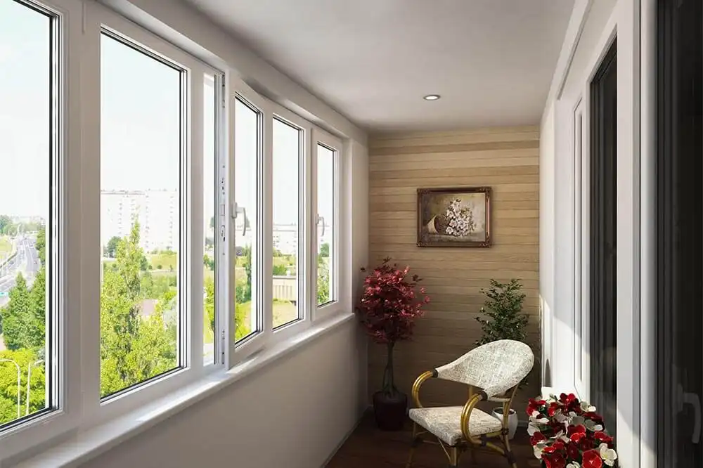 Maintenance-free balcony casement windows