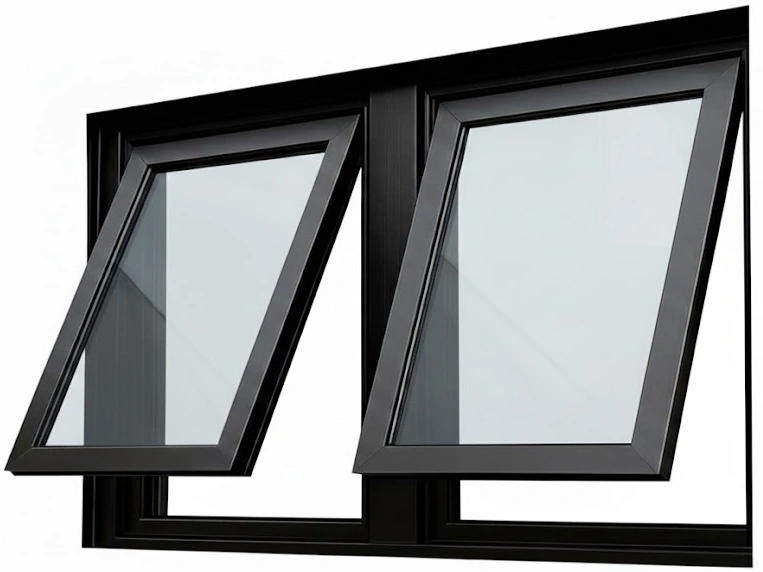 WANJIA aluminum double awning window