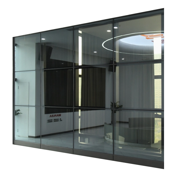 wanjia curtain wall angled view