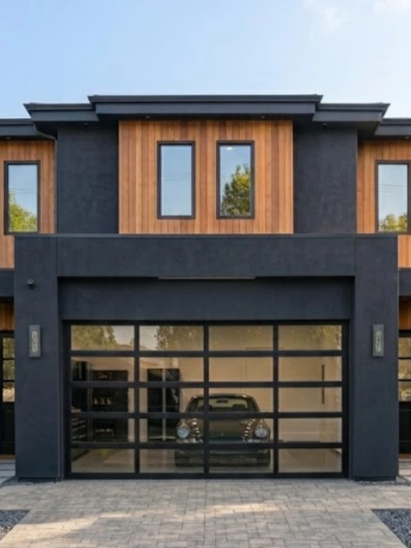 WANJIA Aluminum Glass Garage Door