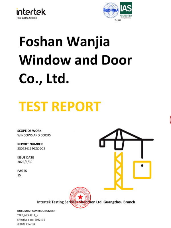 WANJIA Certificate AS-NZS 4211